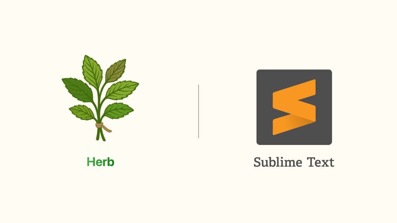 Herb with Sublime Text